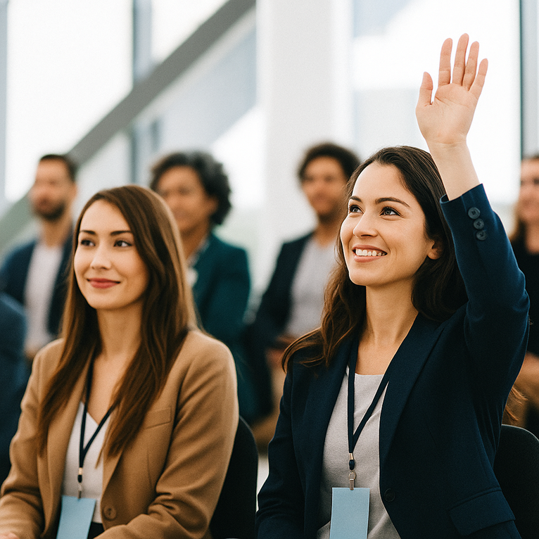 Sensibilización con sesiones interactivas y conferencias